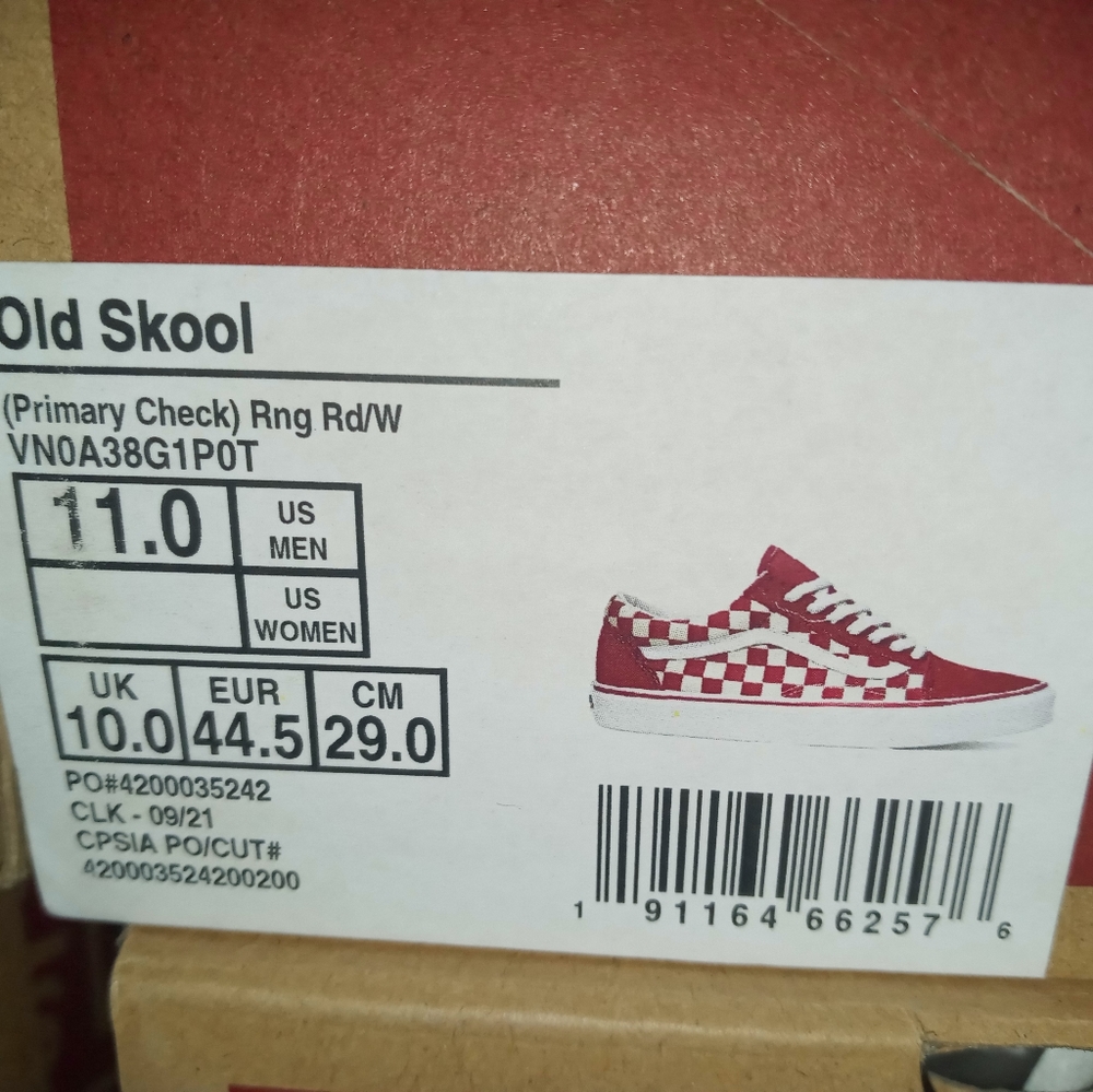 Vans Old Skool Primary Checkers Multiple Sizes - Picture 14 of 16